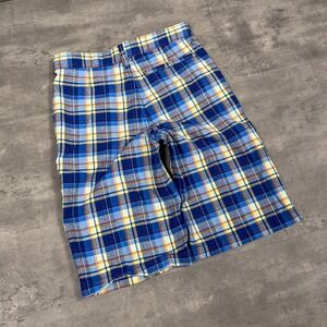 Vintage VTG Y2K 2000's 00's Old Navy Multi Plaid Stripped Checkered Short's